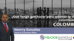 renovar la visa colombiana Visados Empresas