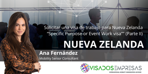 Specific Purpose or Event Work visa Visados Empresas