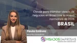 tramitar visado de negocios Brasil